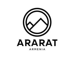 fc ararat klubb logotyp symbol armenia liga fotboll abstrakt design vektor illustration