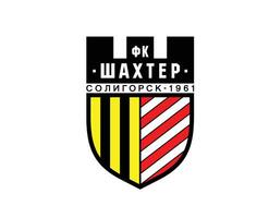 shakhtyor soligorsk klubb symbol logotyp Vitryssland liga fotboll abstrakt design vektor illustration