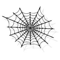 feiern Halloween mit Eleganz, kompliziert schwarz Spinnweben auf ein sauber Weiß Leinwand. Ideal zum gespenstisch Jahreszeit Designs und Dekorationen. schwarz Halloween Spinnweben auf Weiß Hintergrund. perfekt zum Halloween. vektor