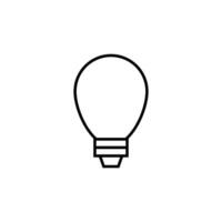 Lampe modern Linie Symbol. perfekt zum Design, Infografiken, Netz Websites, Anwendungen. vektor