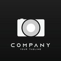 minimal Kamera Foto oder Fotografie Logo Vektor