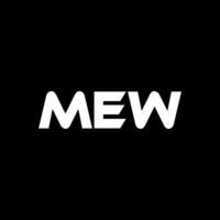 mew brev logotyp design, inspiration för en unik identitet. modern elegans och kreativ design. vattenmärke din Framgång med de slående detta logotyp. vektor