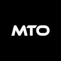 mto brev logotyp design, inspiration för en unik identitet. modern elegans och kreativ design. vattenmärke din Framgång med de slående detta logotyp. vektor