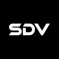 sdv Brief Logo Design, Inspiration zum ein einzigartig Identität. modern Eleganz und kreativ Design. Wasserzeichen Ihre Erfolg mit das auffällig diese Logo. vektor