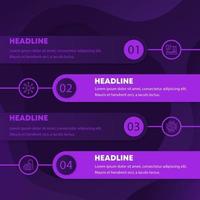 1, 2, 3, 4 Schritte, Zeitleiste, Produktentwicklung Infografiken Design vektor