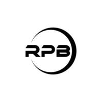 Rpb Brief Logo Design, Inspiration zum ein einzigartig Identität. modern Eleganz und kreativ Design. Wasserzeichen Ihre Erfolg mit das auffällig diese Logo. vektor