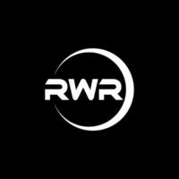 rwr Brief Logo Design, Inspiration zum ein einzigartig Identität. modern Eleganz und kreativ Design. Wasserzeichen Ihre Erfolg mit das auffällig diese Logo. vektor