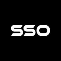 sso Brief Logo Design, Inspiration zum ein einzigartig Identität. modern Eleganz und kreativ Design. Wasserzeichen Ihre Erfolg mit das auffällig diese Logo. vektor