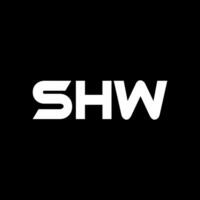 shw brev logotyp design, inspiration för en unik identitet. modern elegans och kreativ design. vattenmärke din Framgång med de slående detta logotyp. vektor