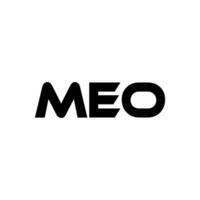 meo brev logotyp design, inspiration för en unik identitet. modern elegans och kreativ design. vattenmärke din Framgång med de slående detta logotyp. vektor