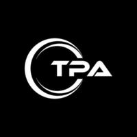 tpa brev logotyp design, inspiration för en unik identitet. modern elegans och kreativ design. vattenmärke din Framgång med de slående detta logotyp. vektor