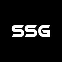 ssg brev logotyp design, inspiration för en unik identitet. modern elegans och kreativ design. vattenmärke din Framgång med de slående detta logotyp. vektor