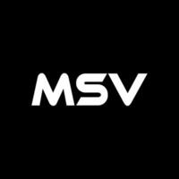 msv brev logotyp design, inspiration för en unik identitet. modern elegans och kreativ design. vattenmärke din Framgång med de slående detta logotyp. vektor