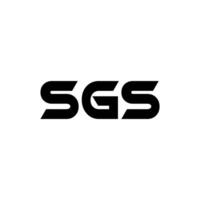 sgs brev logotyp design, inspiration för en unik identitet. modern elegans och kreativ design. vattenmärke din Framgång med de slående detta logotyp. vektor