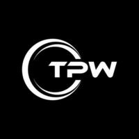 tpw Brief Logo Design, Inspiration zum ein einzigartig Identität. modern Eleganz und kreativ Design. Wasserzeichen Ihre Erfolg mit das auffällig diese Logo. vektor