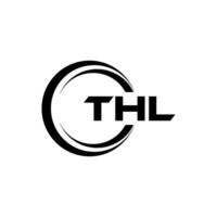 thl brev logotyp design, inspiration för en unik identitet. modern elegans och kreativ design. vattenmärke din Framgång med de slående detta logotyp. vektor