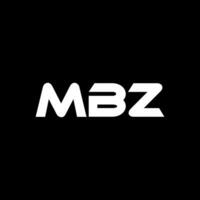 mbz Brief Logo Design, Inspiration zum ein einzigartig Identität. modern Eleganz und kreativ Design. Wasserzeichen Ihre Erfolg mit das auffällig diese Logo. vektor