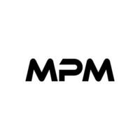 MPM Brief Logo Design, Inspiration zum ein einzigartig Identität. modern Eleganz und kreativ Design. Wasserzeichen Ihre Erfolg mit das auffällig diese Logo. vektor