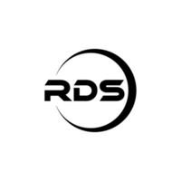 rds brev logotyp design, inspiration för en unik identitet. modern elegans och kreativ design. vattenmärke din Framgång med de slående detta logotyp. vektor