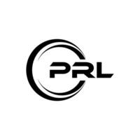 prl brev logotyp design, inspiration för en unik identitet. modern elegans och kreativ design. vattenmärke din Framgång med de slående detta logotyp. vektor