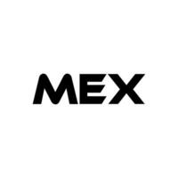 mex brev logotyp design, inspiration för en unik identitet. modern elegans och kreativ design. vattenmärke din Framgång med de slående detta logotyp. vektor