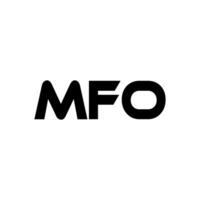 mfo Brief Logo Design, Inspiration zum ein einzigartig Identität. modern Eleganz und kreativ Design. Wasserzeichen Ihre Erfolg mit das auffällig diese Logo. vektor