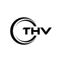 thv brev logotyp design, inspiration för en unik identitet. modern elegans och kreativ design. vattenmärke din Framgång med de slående detta logotyp. vektor