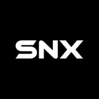 snx brev logotyp design, inspiration för en unik identitet. modern elegans och kreativ design. vattenmärke din Framgång med de slående detta logotyp. vektor