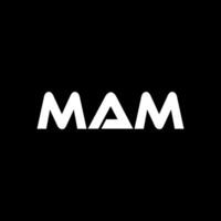 mam Brief Logo Design, Inspiration zum ein einzigartig Identität. modern Eleganz und kreativ Design. Wasserzeichen Ihre Erfolg mit das auffällig diese Logo. vektor