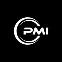 pmi brev logotyp design, inspiration för en unik identitet. modern elegans och kreativ design. vattenmärke din Framgång med de slående detta logotyp. vektor