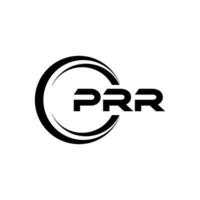 prr brev logotyp design, inspiration för en unik identitet. modern elegans och kreativ design. vattenmärke din Framgång med de slående detta logotyp. vektor