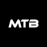 mtb Brief Logo Design, Inspiration zum ein einzigartig Identität. modern Eleganz und kreativ Design. Wasserzeichen Ihre Erfolg mit das auffällig diese Logo. vektor