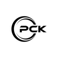 pck Brief Logo Design, Inspiration zum ein einzigartig Identität. modern Eleganz und kreativ Design. Wasserzeichen Ihre Erfolg mit das auffällig diese Logo. vektor