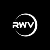 rwv Brief Logo Design, Inspiration zum ein einzigartig Identität. modern Eleganz und kreativ Design. Wasserzeichen Ihre Erfolg mit das auffällig diese Logo. vektor