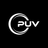 puv brev logotyp design, inspiration för en unik identitet. modern elegans och kreativ design. vattenmärke din Framgång med de slående detta logotyp. vektor