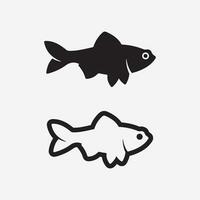 Fisch abstrakte Icon-Design-Logo-Vorlage, kreatives Vektorsymbol des Angelvereins oder Online-Shop. vektor