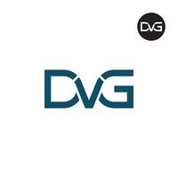 Brief dvg Monogramm Logo Design vektor