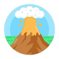 vulkan och katastrof vektor