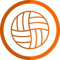 Volleyball-Vektor-Icon-Design vektor