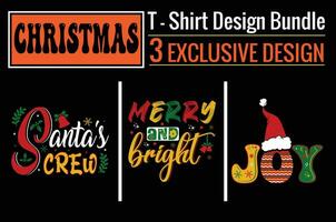 glad och ljus, glädje, jultomten besättning, jul t-shirt design.klar till skriva ut för kläder, affisch, och illustration. modern, enkel, text t-shirt vektor
