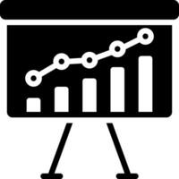 solide Symbol zum Trend vektor