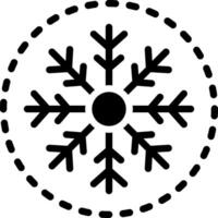 solide Symbol zum Winter vektor