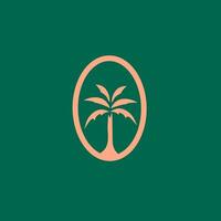 Luxus Palme Baum Logo. perfekt zum Erholungsort, Spa, und Hotel vektor