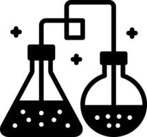 solide Symbol zum Chemikalien vektor