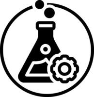 fast ikon för experimentera vektor