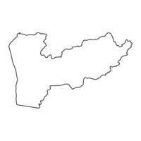 farah Provinz Karte, administrative Aufteilung von Afghanistan. vektor