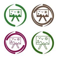 Malerei des Leinwandvektorsymbols vektor