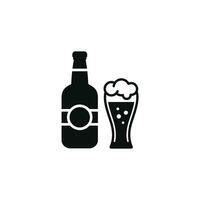 Bier Symbol isoliert auf Weiß Hintergrund vektor