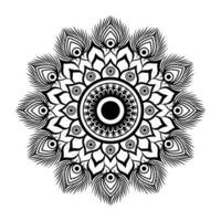 Mandala-Hintergrunddesign. vektor