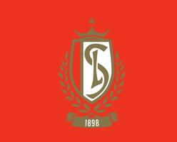 Standard de Lüttich Verein Logo Symbol Belgien Liga Fußball abstrakt Design Vektor Illustration mit rot Hintergrund